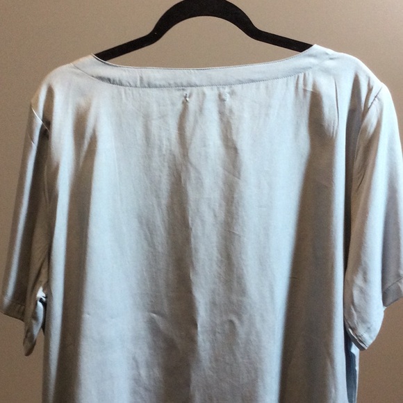 1X For Cynthia smoky blue diagonal top - Picture 6 of 16